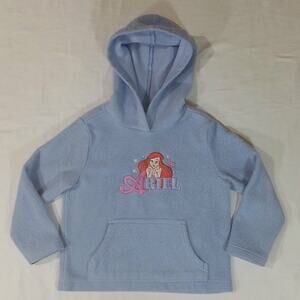 Disney Store Blue Ariel Fleece Pullover Hoodie XS